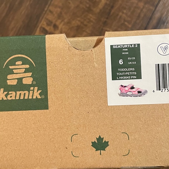 NIB Kamik Water Shoes Sea Turtle Pink Size 6 - Picture 5 of 5